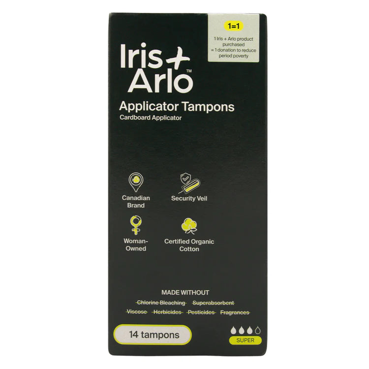 Iris+Arlo - Organic Cotton Applicator Tampons