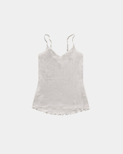 Women's Pointelle Tank Top - 100% Organic Cotton