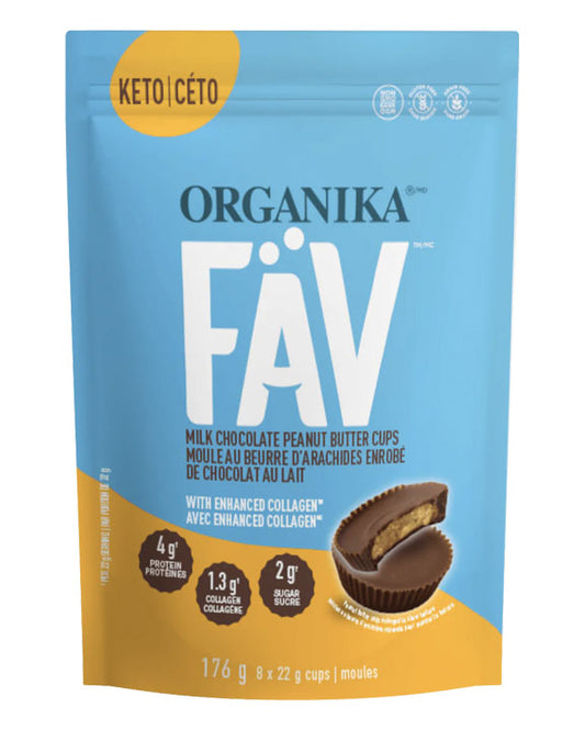 Organika - FÄV Milk Chocolate Peanut Butter Cups with Enhanced Collagen