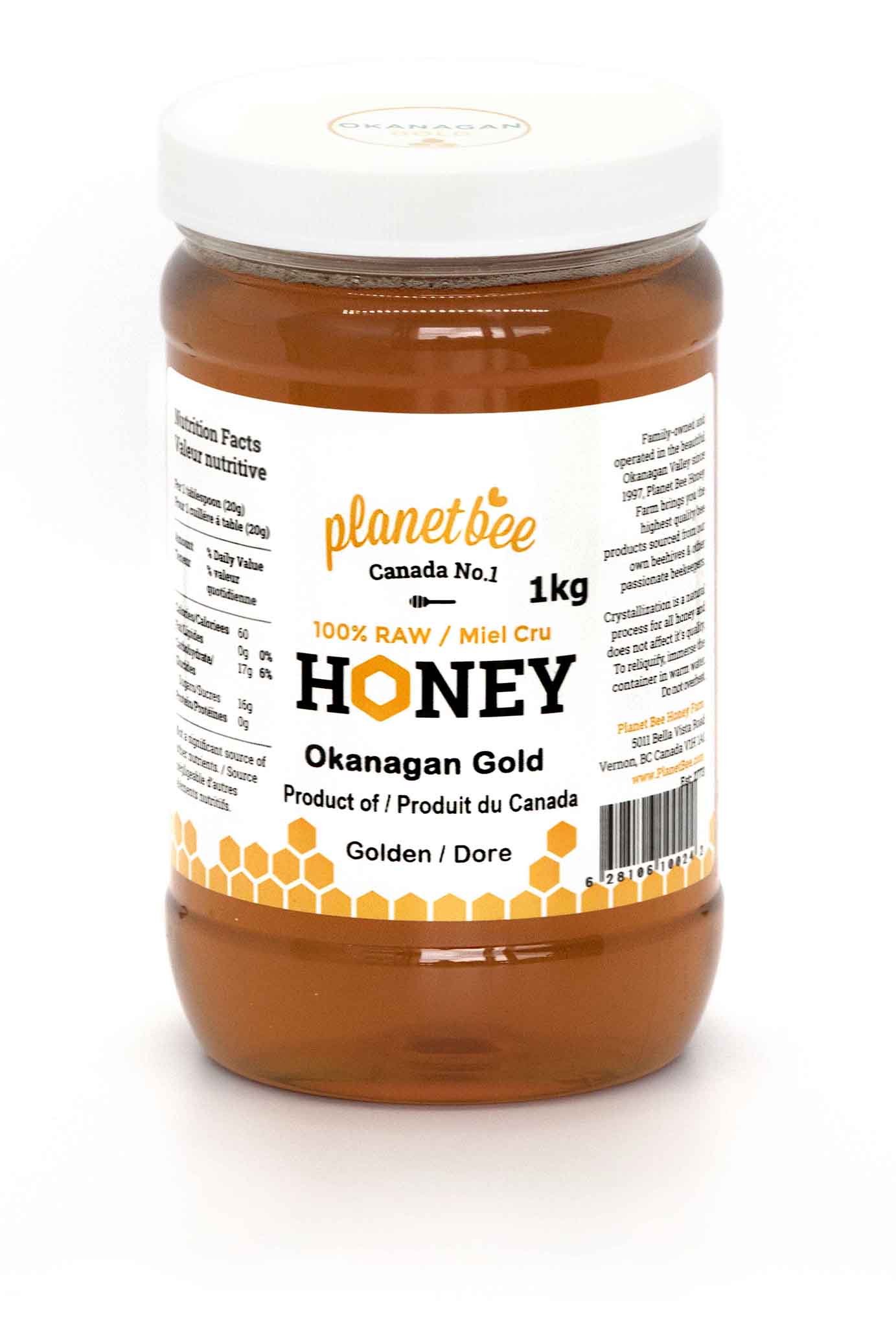 Planet Bee - Okanagan Gold Honey 100% Raw
